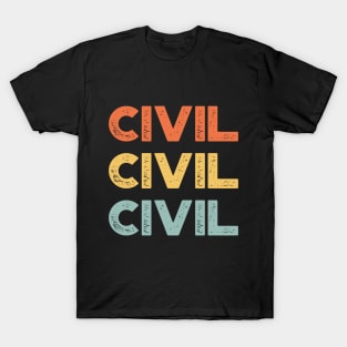 Civil Vintage Retro (Sunset) T-Shirt